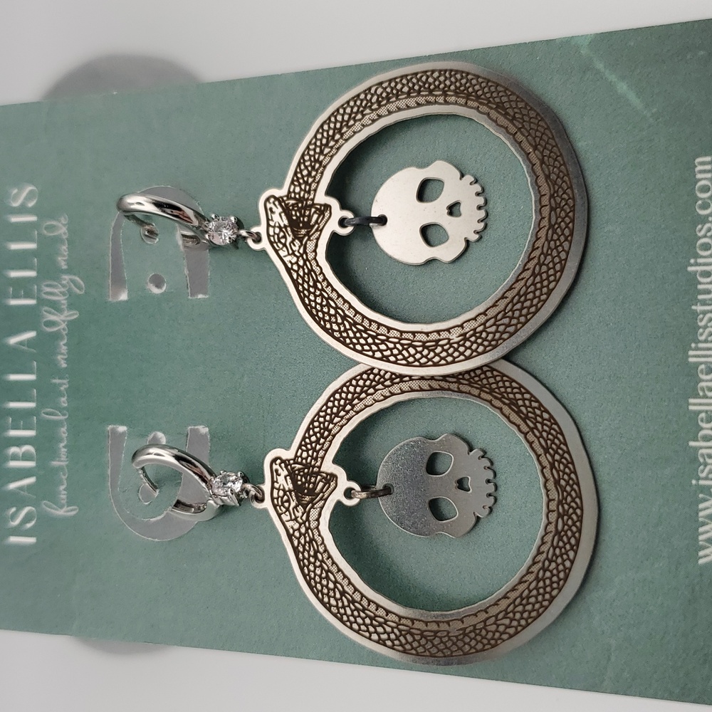 Snake And Skull Earrings 🐍 💀